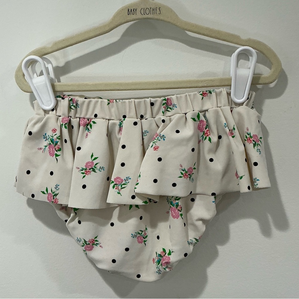 KIDS: For Love And Lemons Floral Polka Dot 2 Piece Bathing Suit - Picture 10 of 10